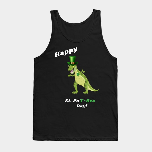 St. Pat-rex day Tank Top by Fabled Rags 